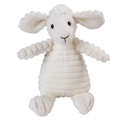 Dog Corduroy Toys  Animal Shape Plush  Squeaky Chew Bite Resistant Toy Pets Accessories Supplies  for Small Large Dogs