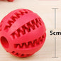Rubber Pet Dog Cat Toy Ball Chew Treat Holder Tooth Cleaning Ball Food Dog Puppy Ball Training Interactive Pet Supplies