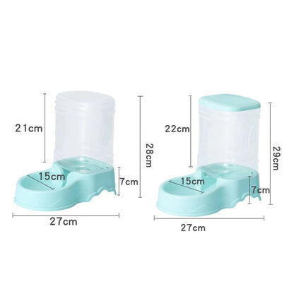 Automatic pet feeder Cat Drinking bowl Cat bowl Large capacity Dog bowl 3.8L combination food storage bucket Pet supplies