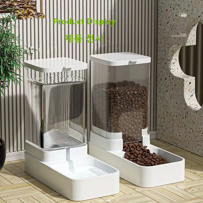 Pet Automatic Feeder Dog Feeding And Water Dog Accessories Cat Drinking Water Flowing Water Without Inserting Electric Kettle