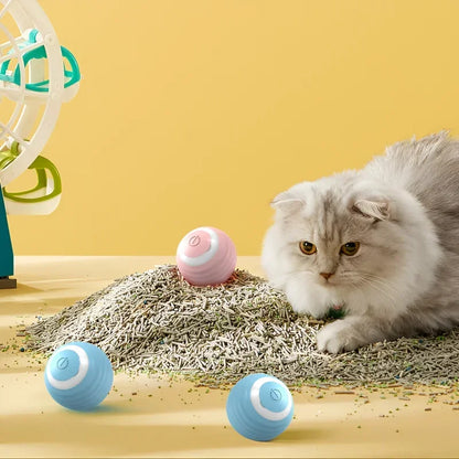 Cat Interactive Ball Smart Cat Toys for Pet Indoor Automatic Rolling Ball Electronic Interactive Cat Toy Cat Game Accessories