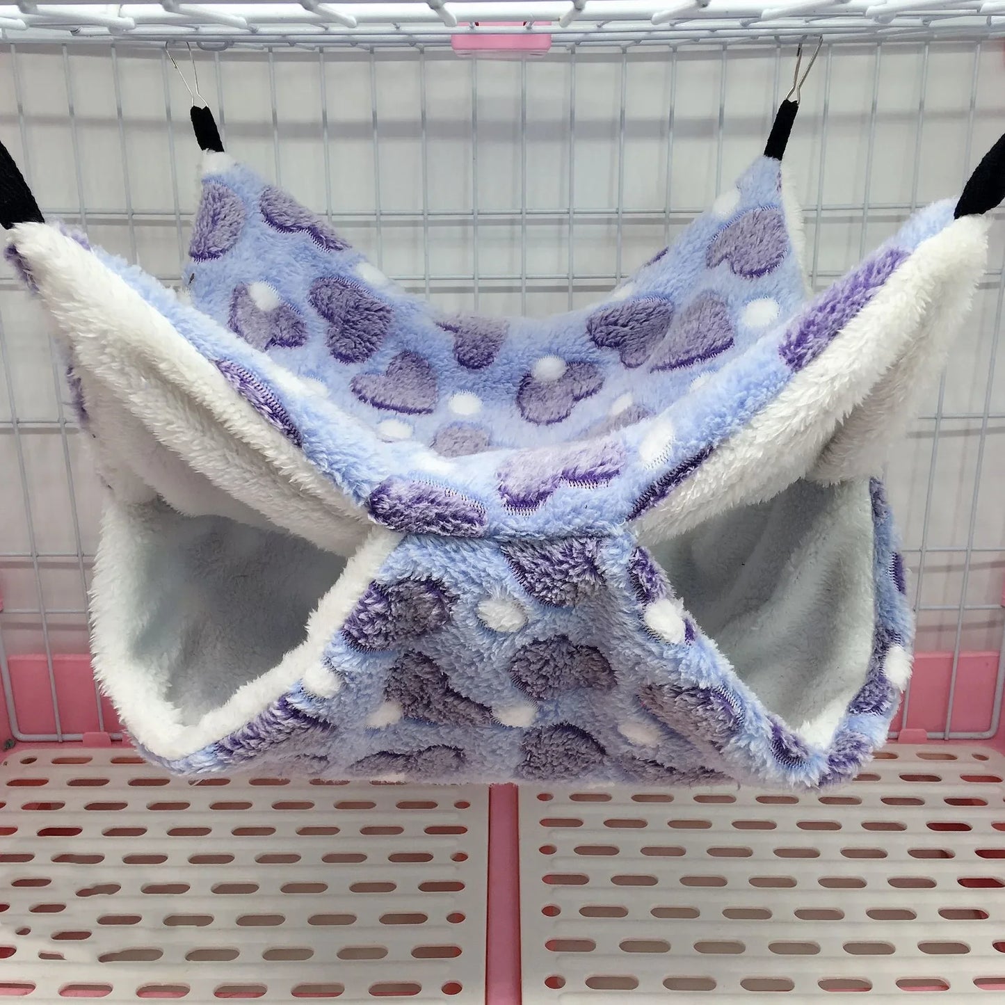 Double Layer Warm Hamster Hammock Pet Hanging Squirrel Sleeping Bag Hedgehog Small Pet Accessories Cage Pet Supplies Hammock