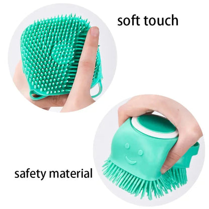 Bathroom Puppy Big Dog Cat Bath Massage Gloves Brush Soft Safety Silicone Pet Accessories for Dogs Cats Tools Mascotas Products