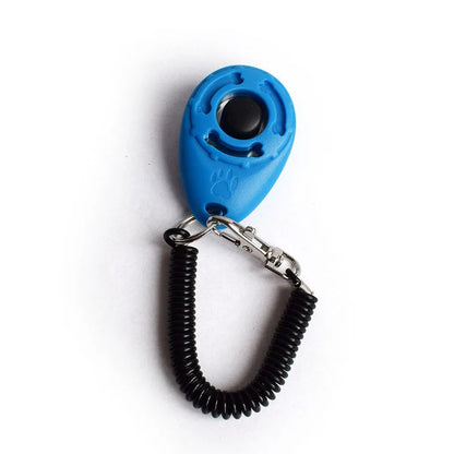 Pet Cat Dog Training Clicker Plastic New Dog Click Trainer Portable Auxiliary Adjustable Wristband Sound Key Chain Pet Supplies