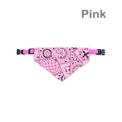 Dog Bandanas Large Pet Scarf Pet Cotton Plaid WashableBow ties Collar Cat Dog Scarf Large Dog Accessories Kerchief