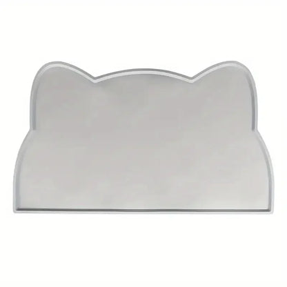 1pc Waterproof Silicone Pet Food Mat - Non-Slip Easy To Clean Perfect For Dogs And Cats