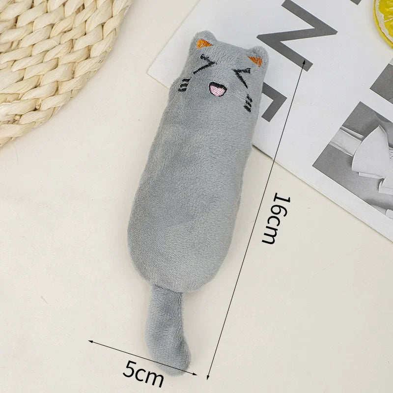 Catnip Toys Cute Thumb Plush Pillow Teeth Grinding Bite-resistant Teasing Relaxation Cat Chew Toy Pet Accessories