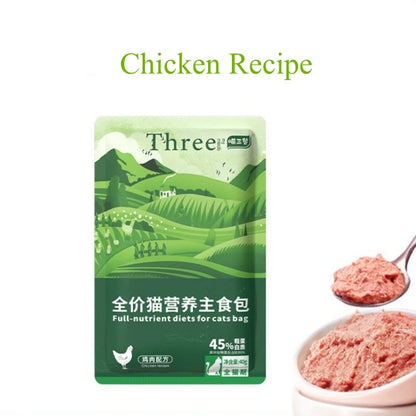 40g*30 Staple Food Meal Bag Cat Soft Canned Cat Canned Cat Food Wet Food Cat Rice Big Meat Bag Into Cat and Kitten Nutrition