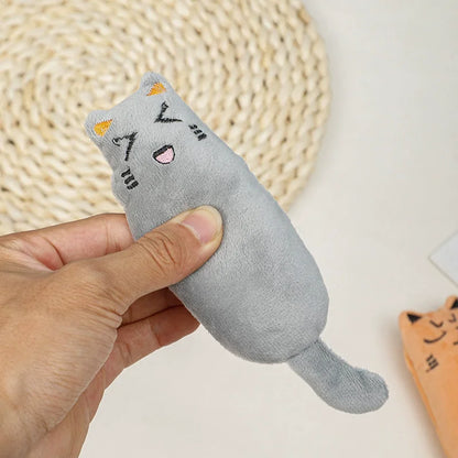 Catnip Toys Cute Thumb Plush Pillow Teeth Grinding Bite-resistant Teasing Relaxation Cat Chew Toy Pet Accessories