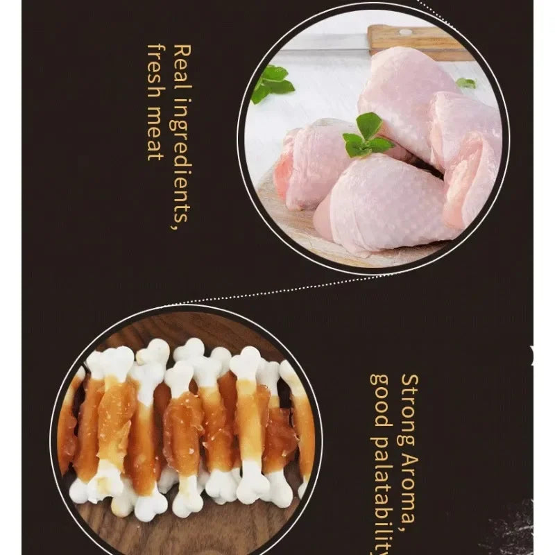 Pet Food Dog Snacks Teeth Cleaning Multi Flavor Biscuits Chicken Beef Calcium Milk High Protein Nutritional Supplement for Pets