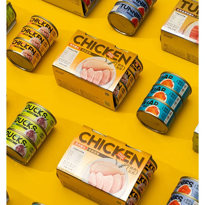 Canned cat snacks fattening nutrition instant wet food into cat water 85g * 6 cans
