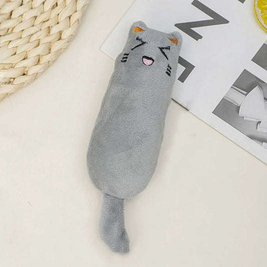 Catnip Toys Cute Thumb Plush Pillow Teeth Grinding Bite-resistant Teasing Relaxation Cat Chew Toy Pet Accessories
