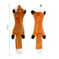 Funny Simulated Animal No Stuffing Dog Toy with Squeakers Durable Stuffingless Plush Squeaky Dog Chew Toy Crinkle Pet Squeak Toy