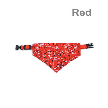 Dog Bandanas Large Pet Scarf Pet Cotton Plaid WashableBow ties Collar Cat Dog Scarf Large Dog Accessories Kerchief