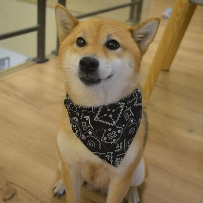 Dog Bandanas Large Pet Scarf Pet Cotton Plaid WashableBow ties Collar Cat Dog Scarf Large Dog Accessories Kerchief