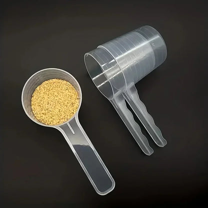 Pet Measuring Spoon Transparent Pet Mea Spoon Pet Food Measuring Spoon with Graduation Durable Plastic Feeding Dog Shovel 100ml
