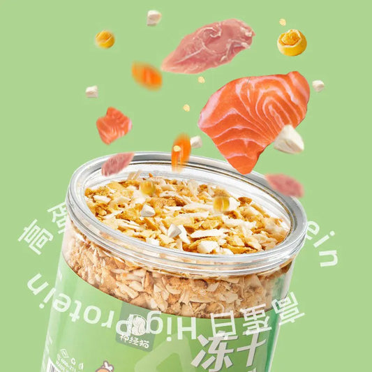 Freeze-dried crushed cat snacks chicken meat floss egg yolk powder kitty cat nutrition fattening cat food companion mix