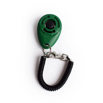 Pet Cat Dog Training Clicker Plastic New Dog Click Trainer Portable Auxiliary Adjustable Wristband Sound Key Chain Pet Supplies