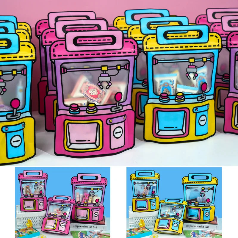 20Pcs/50Pcs Food Grade Cartoon Doll Shape Sweets Cookies Snack Sealing Pockets Wedding Children's Birthday Party Gift Pouch