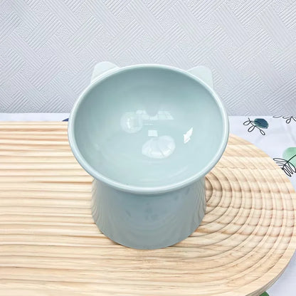 Pet Food Bowl Tilt High Bottom Neck Protector Antichoking Dog and Cat Water Bowl Antidumping Dog Feeding Supplies