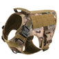 Military Large Dog Harness Training Pet Vest for French Bulldog German Shepherd Malinois Tactical Harnesses For Dogs Accessories