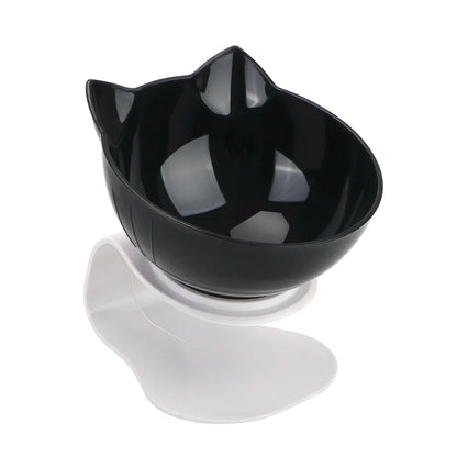 Durable Double Bowls Non-slip Cat Bowl Dog Bowl With Raised Stand Protection Cervical Pet Food Water Feeder