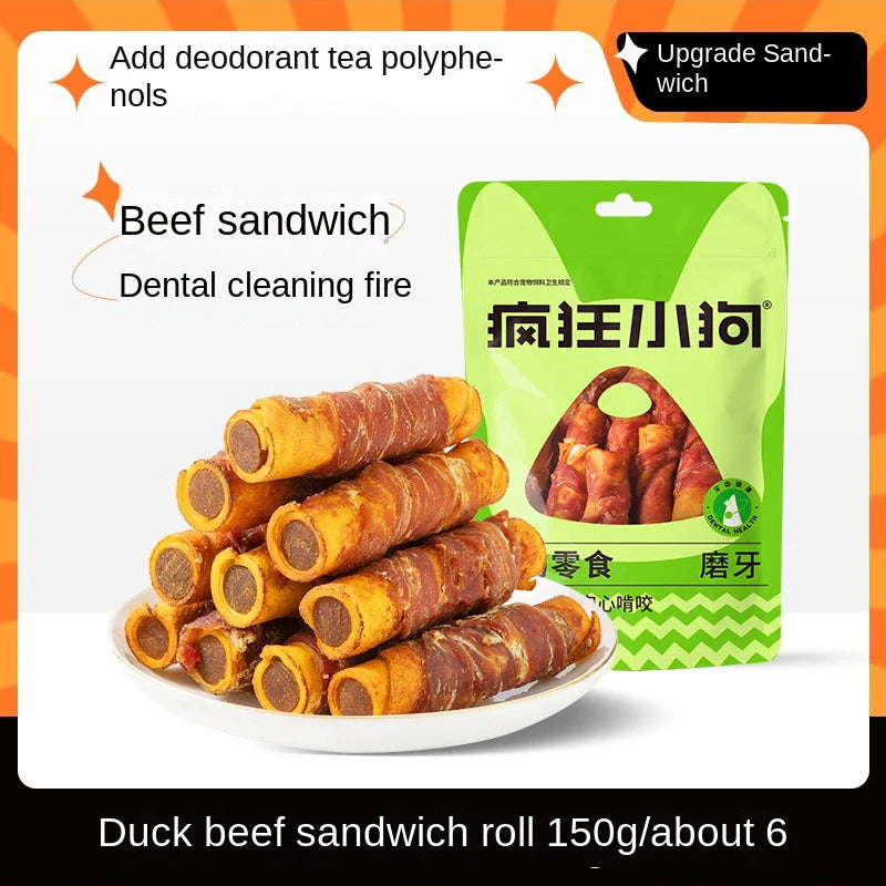 Puppy grinding stick wholesale puppy dog snacks bite bone resistant small dog medium dog tooth cleaning snacks 100g