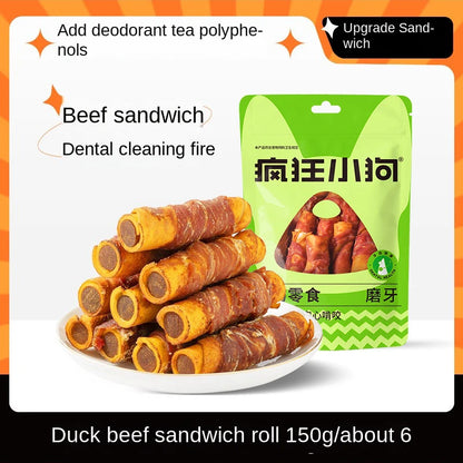 Puppy grinding stick wholesale puppy dog snacks bite bone resistant small dog medium dog tooth cleaning snacks 100g